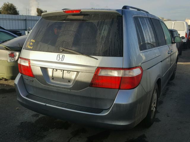 5FNRL38476B024152 - 2006 HONDA ODYSSEY EX GRAY photo 4