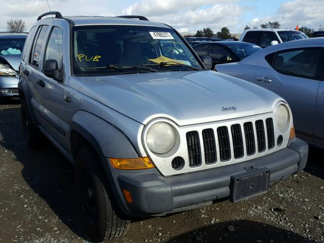 1J8GL48K17W643833 - 2007 JEEP LIBERTY SP SILVER photo 1