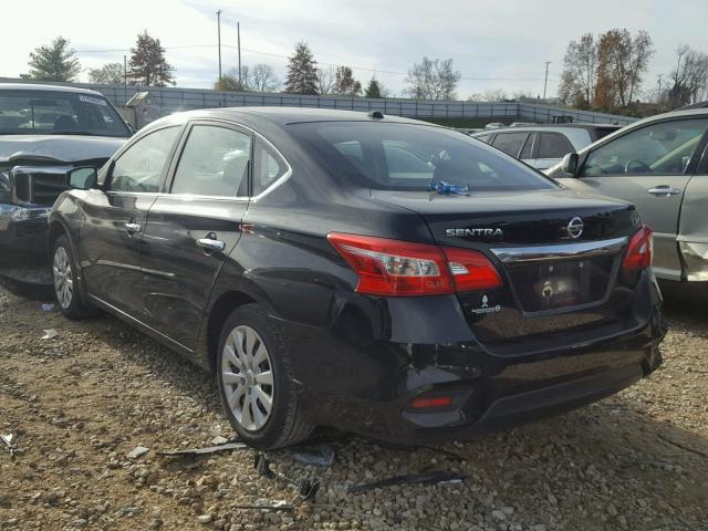 3N1AB7APXGL655964 - 2016 NISSAN SENTRA S BLACK photo 3