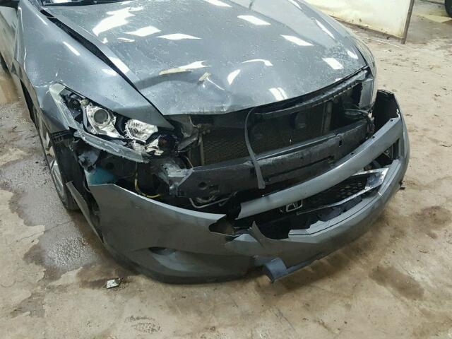 1HGCS12808A000054 - 2008 HONDA ACCORD EXL GRAY photo 9