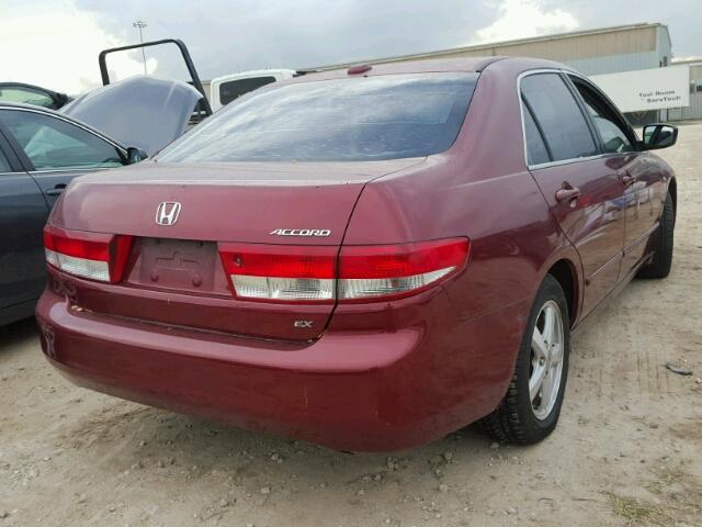 1HGCM56804A135279 - 2004 HONDA ACCORD EX MAROON photo 4