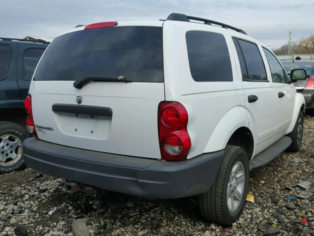 1D4HB38NX4F231346 - 2004 DODGE DURANGO ST WHITE photo 4