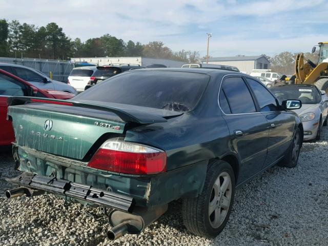 19UUA568X3A056181 - 2003 ACURA 3.2TL TYPE GREEN photo 4