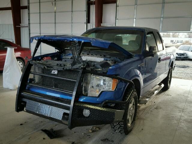 1FTFX1EF7CFA46385 - 2012 FORD F150 SUPER BLUE photo 2