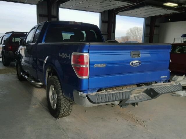 1FTFX1EF7CFA46385 - 2012 FORD F150 SUPER BLUE photo 3