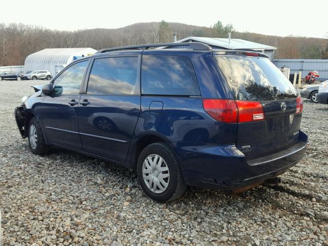 5TDZA23C95S378750 - 2005 TOYOTA SIENNA CE BLUE photo 3