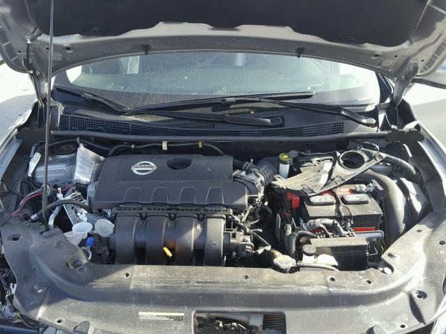 3N1AB7AP9EY320159 - 2014 NISSAN SENTRA S GRAY photo 7