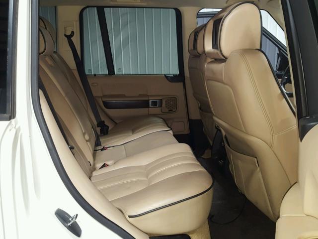 SALMF15467A242581 - 2007 LAND ROVER RANGE ROVE WHITE photo 6