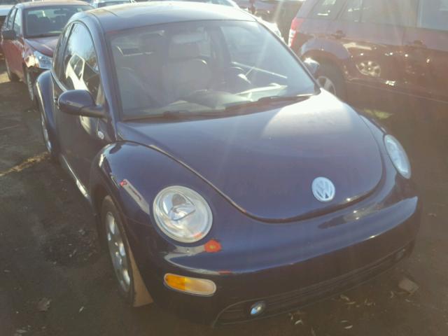 3VWCB21C02M448845 - 2002 VOLKSWAGEN NEW BEETLE 蓝色 照片 1