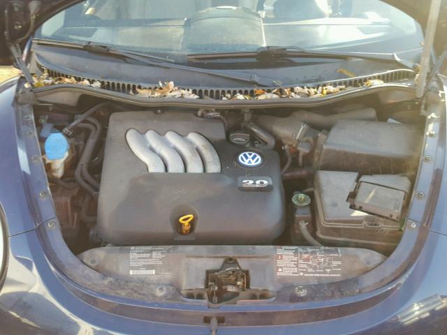 3VWCB21C02M448845 - 2002 VOLKSWAGEN NEW BEETLE 蓝色 照片 7