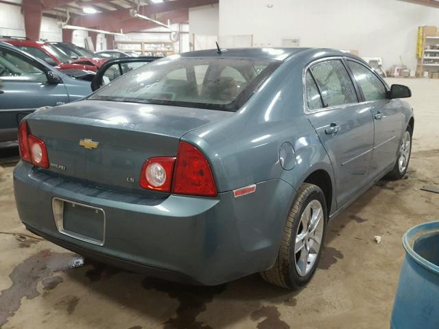 1G1ZG57BX9F240246 - 2009 CHEVROLET MALIBU LS GREEN photo 4