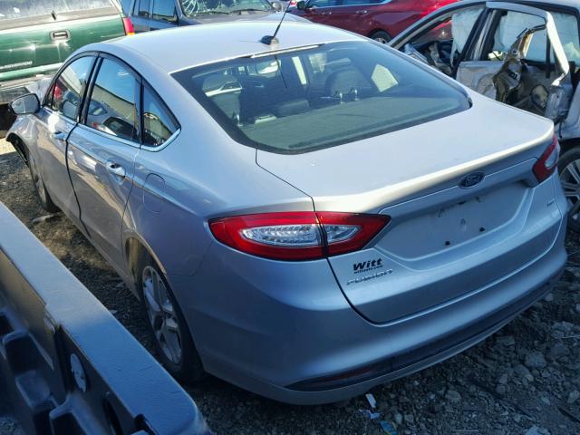 3FA6P0H7XFR170761 - 2015 FORD FUSION SE SILVER photo 3