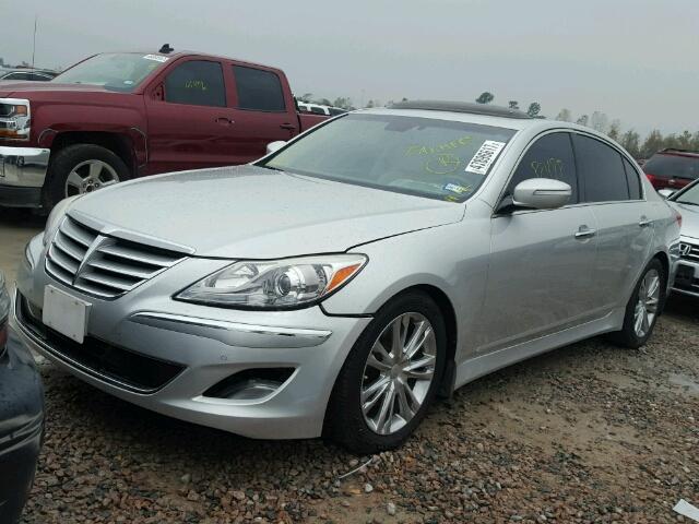 KMHGC4DD4CU186516 - 2012 HYUNDAI GENESIS 3. SILVER photo 2