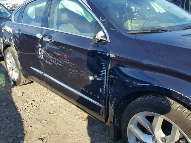 2G1145S39G9166507 - 2016 CHEVROLET IMPALA LTZ BLUE photo 10