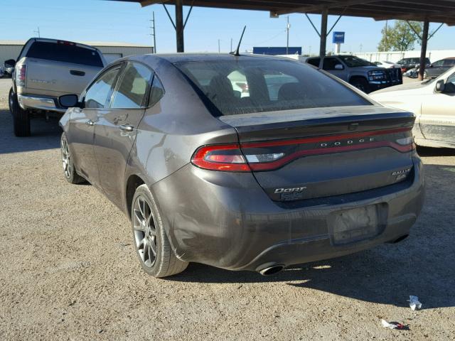 1C3CDFBBXED915090 - 2014 DODGE DART SXT CHARCOAL photo 3