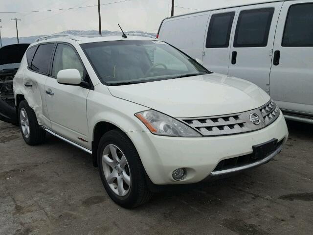 JN8AZ08W47W642090 - 2007 NISSAN MURANO SL WHITE photo 1