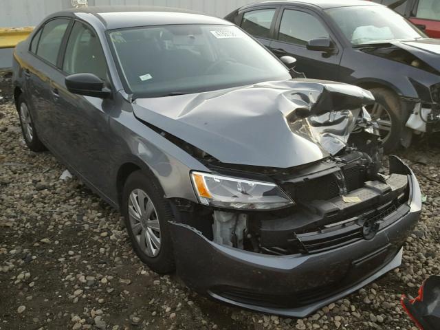 3VW1K7AJ8CM359805 - 2012 VOLKSWAGEN JETTA BASE GRAY photo 1