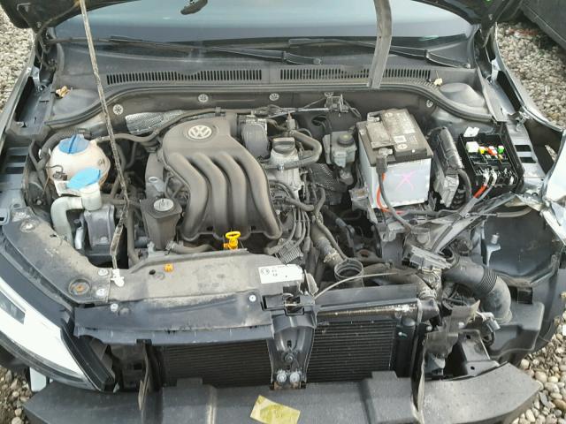 3VW1K7AJ8CM359805 - 2012 VOLKSWAGEN JETTA BASE GRAY photo 7