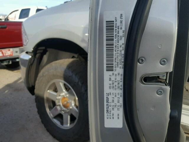 3C6UD5DL1CG331491 - 2012 DODGE RAM 2500 S SILVER photo 10