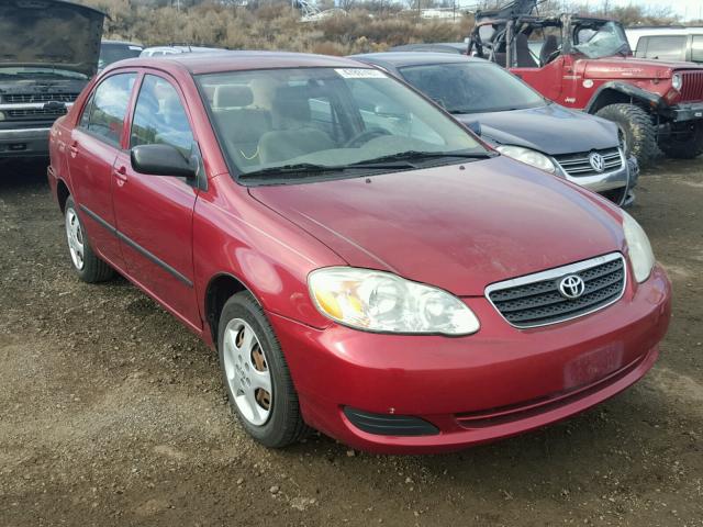 1NXBR32E75Z386646 - 2005 TOYOTA COROLLA CE RED photo 1