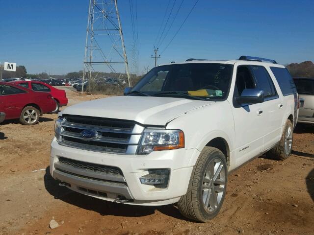 1FMJK1MT3FEF29944 - 2015 FORD EXPEDITION WHITE photo 2