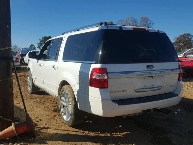 1FMJK1MT3FEF29944 - 2015 FORD EXPEDITION WHITE photo 3