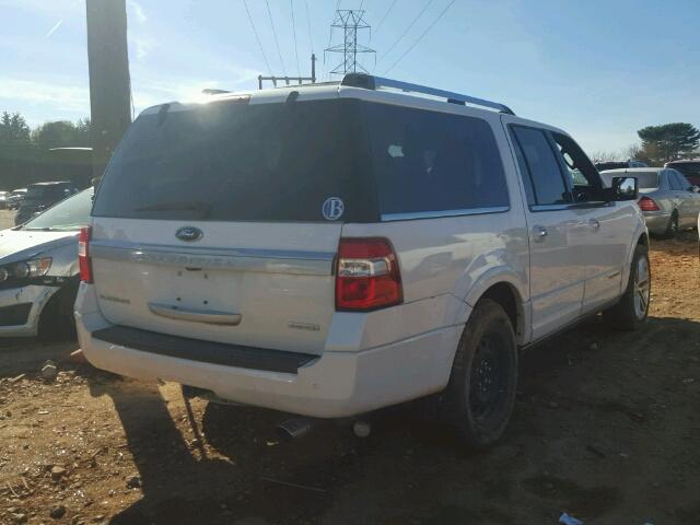 1FMJK1MT3FEF29944 - 2015 FORD EXPEDITION WHITE photo 4