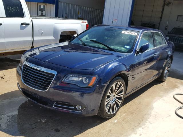 2C3CCABG6DH728402 - 2013 CHRYSLER 300 V6 BLUE photo 2