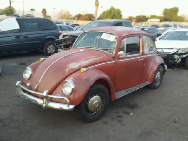 117382447 - 1967 VOLKSWAGEN BEETLE BURGUNDY photo 2