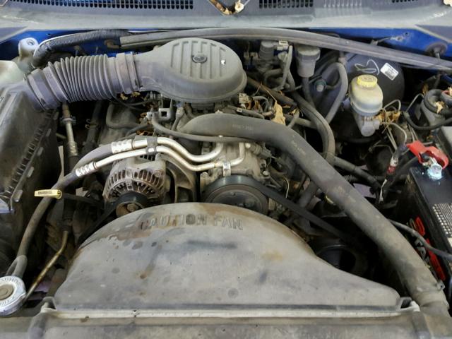 1B7FL26X8WS713629 - 1998 DODGE DAKOTA BLUE photo 7