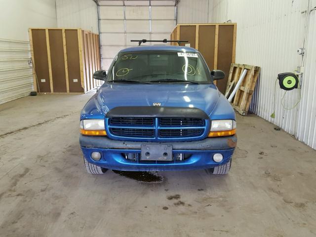 1B7FL26X8WS713629 - 1998 DODGE DAKOTA BLUE photo 9