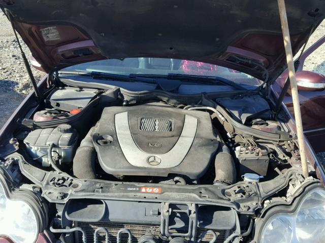 WDBRF52H36F765178 - 2006 MERCEDES-BENZ C GENERATI BURGUNDY photo 7