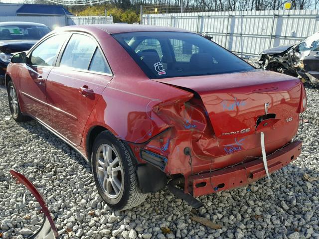 1G2ZG558764170716 - 2006 PONTIAC G6 SE1 RED photo 3