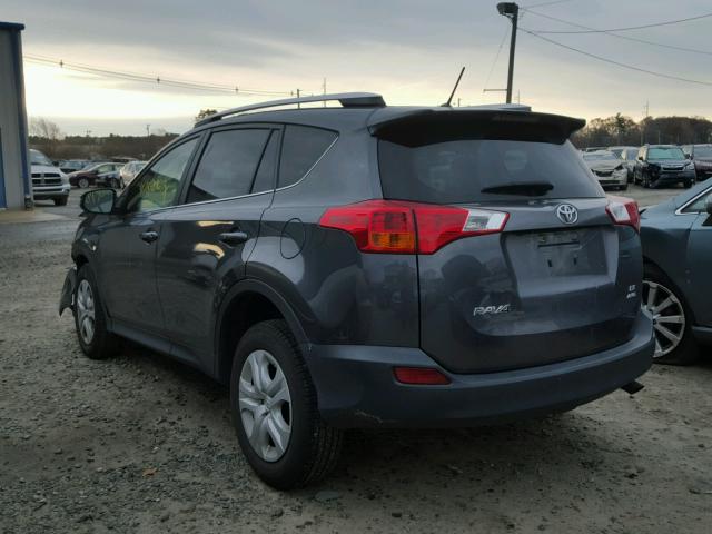 JTMBFREV1FD118785 - 2015 TOYOTA RAV4 LE GRAY photo 3