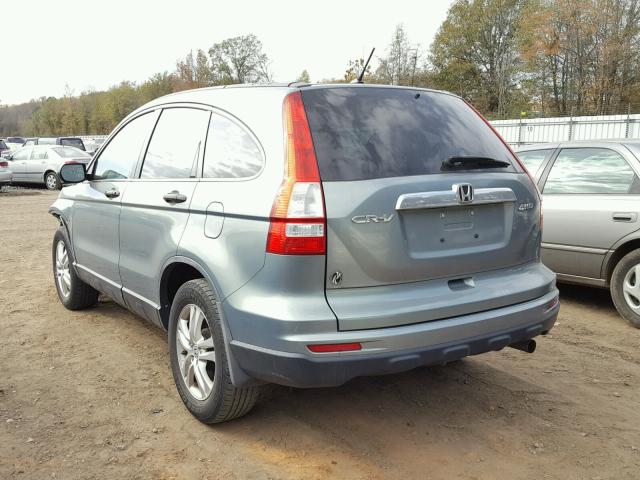 5J6RE4H56AL080785 - 2010 HONDA CR-V EX GREEN photo 3