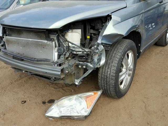 5J6RE4H56AL080785 - 2010 HONDA CR-V EX GREEN photo 9