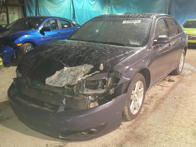 2G1WC583989171160 - 2008 CHEVROLET IMPALA LT BLUE photo 2