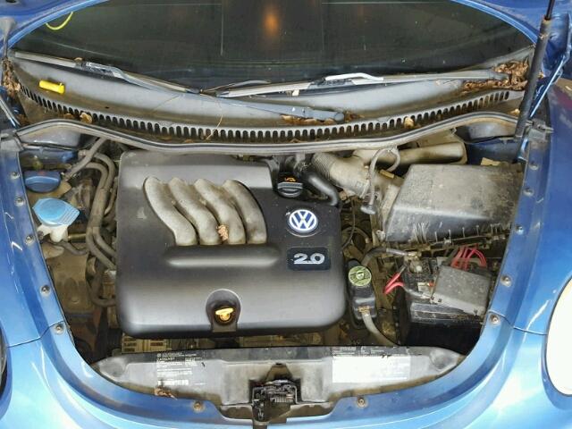 3VWCS21C91M424235 - 2001 VOLKSWAGEN NEW BEETLE 蓝色 照片 7