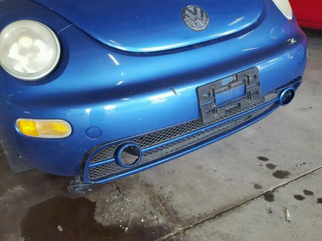 3VWCS21C91M424235 - 2001 VOLKSWAGEN NEW BEETLE 蓝色 照片 9