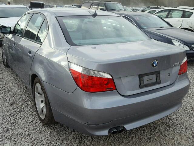 WBANE53546CK78531 - 2006 BMW 525 I GRAY photo 3