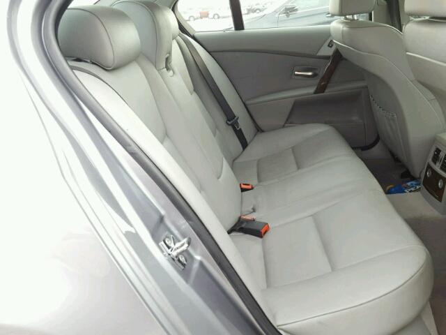 WBANE53546CK78531 - 2006 BMW 525 I GRAY photo 6