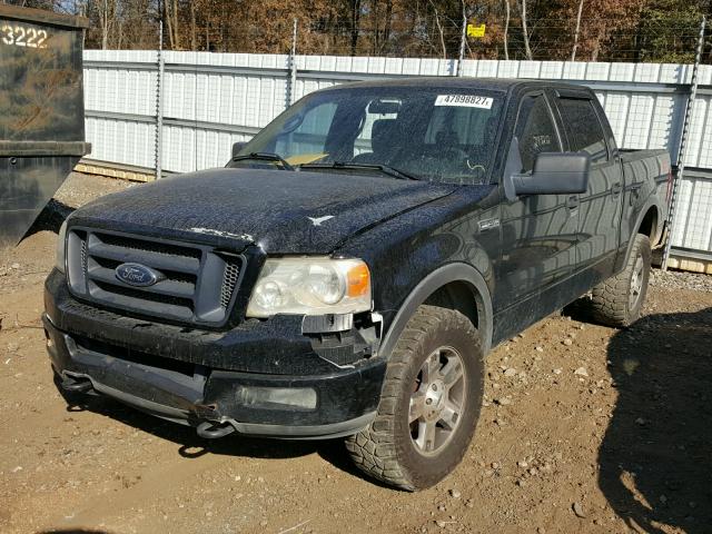 1FTPW14554FA23477 - 2004 FORD F150 SUPER BLACK photo 2