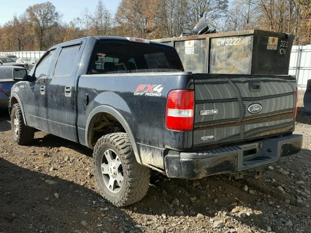 1FTPW14554FA23477 - 2004 FORD F150 SUPER BLACK photo 3