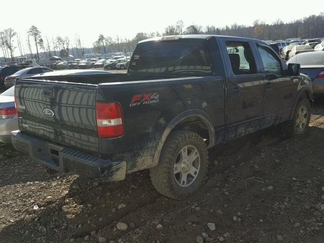 1FTPW14554FA23477 - 2004 FORD F150 SUPER BLACK photo 4