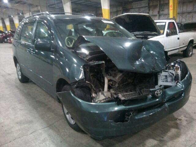 5TDZA23C15S253628 - 2005 TOYOTA SIENNA CE GREEN photo 1