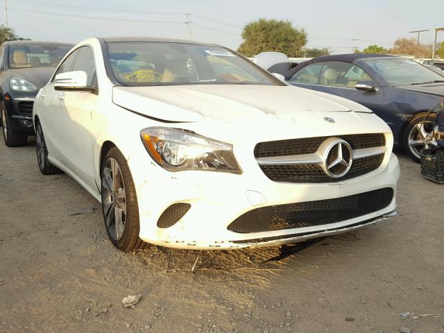 WDDSJ4EB0JN556780 - 2018 MERCEDES-BENZ CLA 250 WHITE photo 1