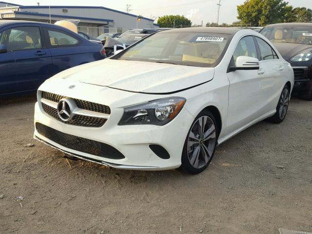 WDDSJ4EB0JN556780 - 2018 MERCEDES-BENZ CLA 250 WHITE photo 2