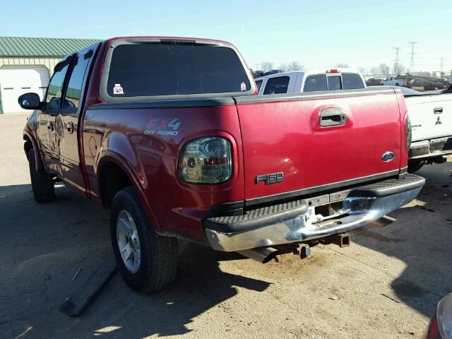 1FTRW08L82KA11484 - 2002 FORD F150 SUPER RED photo 3