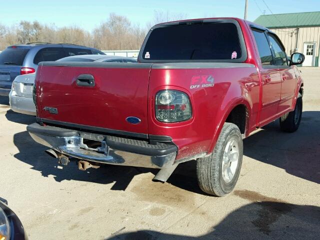 1FTRW08L82KA11484 - 2002 FORD F150 SUPER RED photo 4