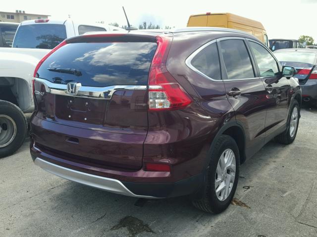 2HKRM3H79GH532570 - 2016 HONDA CR-V EXL 勃艮第红 照片 4